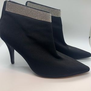 New Caparros Wright Black Heeled Boots with Gems